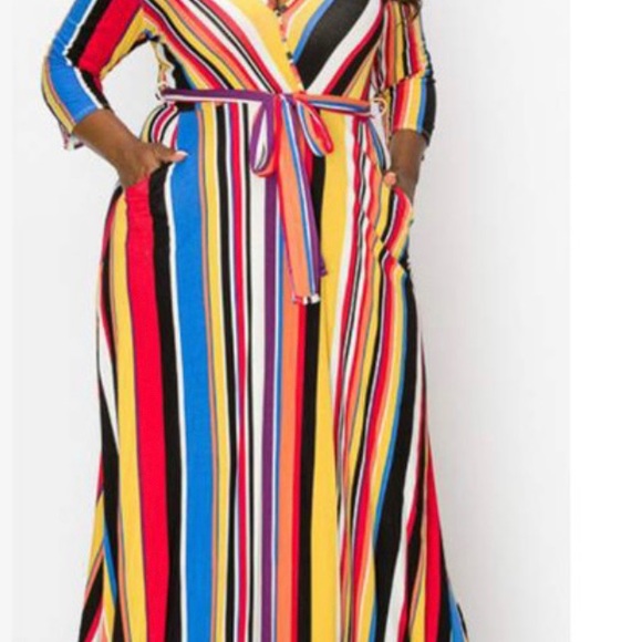 Multi-Colored Maxi Dress - Picture 2 of 2